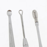 Max 3 Pcs Portable Stainless Steel Ear Pick Tool Set Home Travel Men Women Kids - Aladdin Shoppers