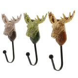 Max 3 Pcs/Set Decorative Coat Hook Resin for Keys Coat Scarf Handbag Deer - Aladdin Shoppers