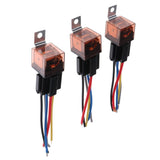 Max 3 Pieces Automotive Electronic 12V 80A 5 Pin SPDT Relay with Harness Socket - Aladdin Shoppers