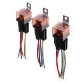 Max 3 Pieces Automotive Electronic 12V 80A 5 Pin SPDT Relay with Harness Socket - Aladdin Shoppers