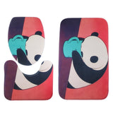 Max 3 Pieces Bathroom Rugs Sets Nonslip Bath Mat U Shaped Mat Toilet Lid Cover - Aladdin Shoppers