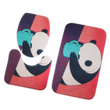 Max 3 Pieces Bathroom Rugs Sets Nonslip Bath Mat U Shaped Mat Toilet Lid Cover - Aladdin Shoppers