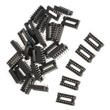 Max 30pcs 2.54mm Row Pitch Pins Soldering DIP IC Chip Socket Adaptor 16P Standard - Aladdin Shoppers