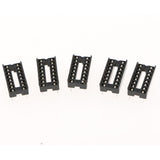 Max 30pcs 2.54mm Row Pitch Pins Soldering DIP IC Chip Socket Adaptor 16P Standard