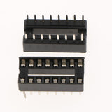 Max 30pcs 2.54mm Row Pitch Pins Soldering DIP IC Chip Socket Adaptor 16P Standard - Aladdin Shoppers