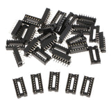 Max 30pcs 2.54mm Row Pitch Pins Soldering DIP IC Chip Socket Adaptor 16P Standard - Aladdin Shoppers