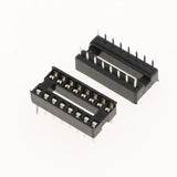 Max 30pcs 2.54mm Row Pitch Pins Soldering DIP IC Chip Socket Adaptor 16P Standard - Aladdin Shoppers