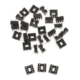 Max 30pcs 2.54mm Row Pitch Pins Soldering DIP IC Chip Socket Adaptor 8P Standard - Aladdin Shoppers