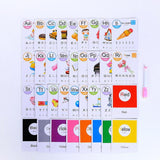 Max 35pcs Flash Cards for Kindergarten Toddlers Preschool Education Letter - Aladdin Shoppers