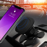 Max 360 Degree Universal Car Magnetic Holder Mount for Mobile Phones Black - Aladdin Shoppers
