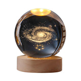 Max 3D Crystal Ball Night Lights LED Educational Light Desk Decor Milky Way - Aladdin Shoppers