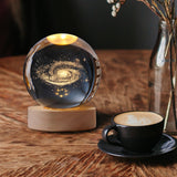 Max 3D Crystal Ball Night Lights LED Educational Light Desk Decor Milky Way - Aladdin Shoppers