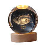 Max 3D Crystal Ball Night Lights LED Educational Light Desk Decor Milky Way - Aladdin Shoppers