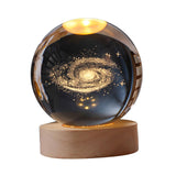 Max 3D Crystal Ball Night Lights LED Educational Light Desk Decor Milky Way - Aladdin Shoppers