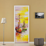 Max 3D door sticker removable wall sticker wallpaper door mural 90 x 200cm Pattern B - Aladdin Shoppers