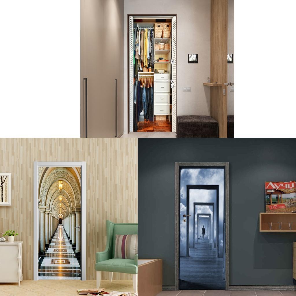 Max 3D Removable Art Door Murals Decals Wall Stickers for Home DIY Decoration S1 - Aladdin Shoppers