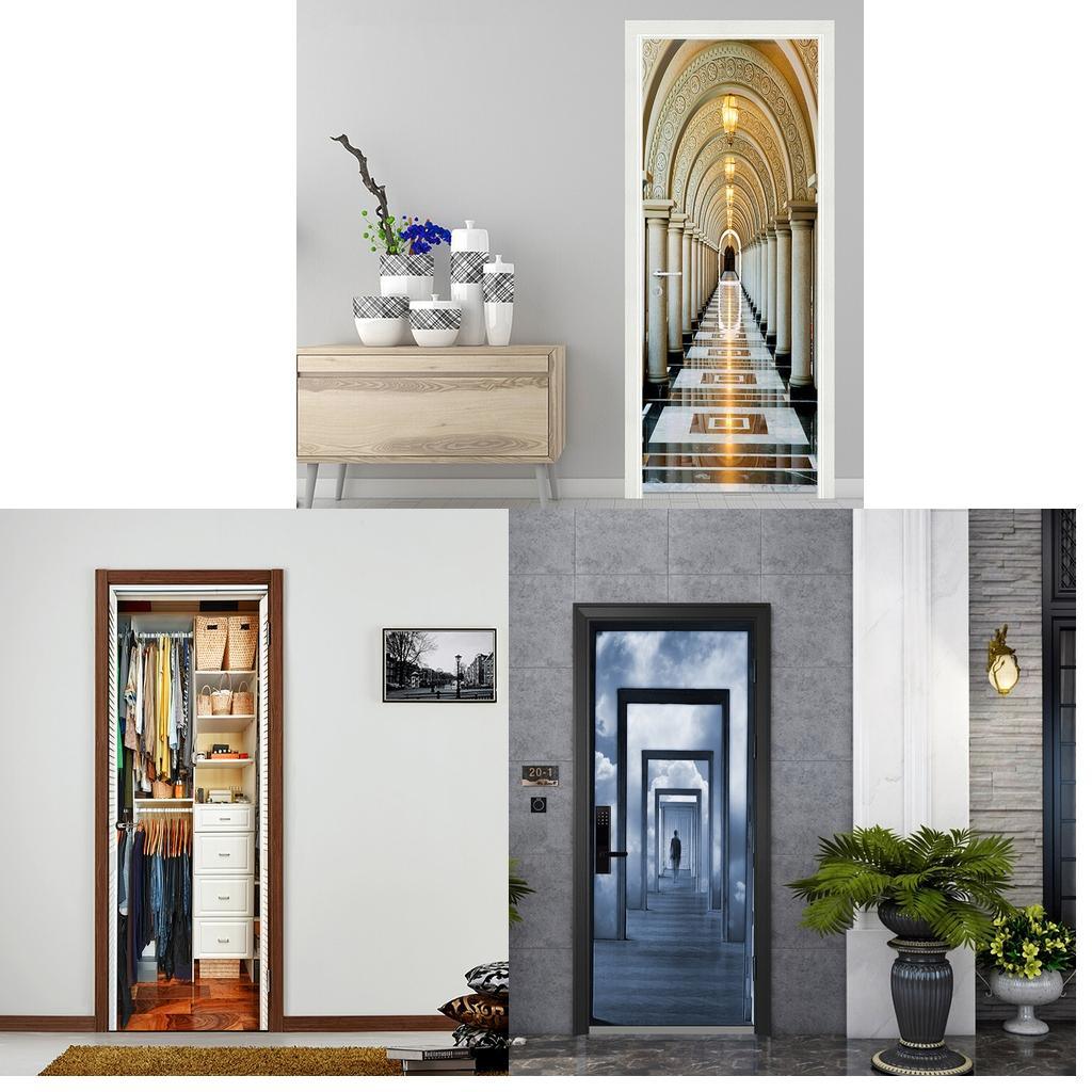 Max 3D Removable Art Door Murals Decals Wall Stickers for Home DIY Decoration S1 - Aladdin Shoppers