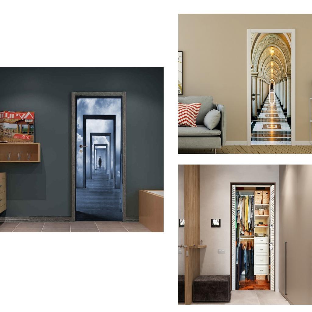 Max 3D Removable Art Door Murals Decals Wall Stickers for Home DIY Decoration S1 - Aladdin Shoppers