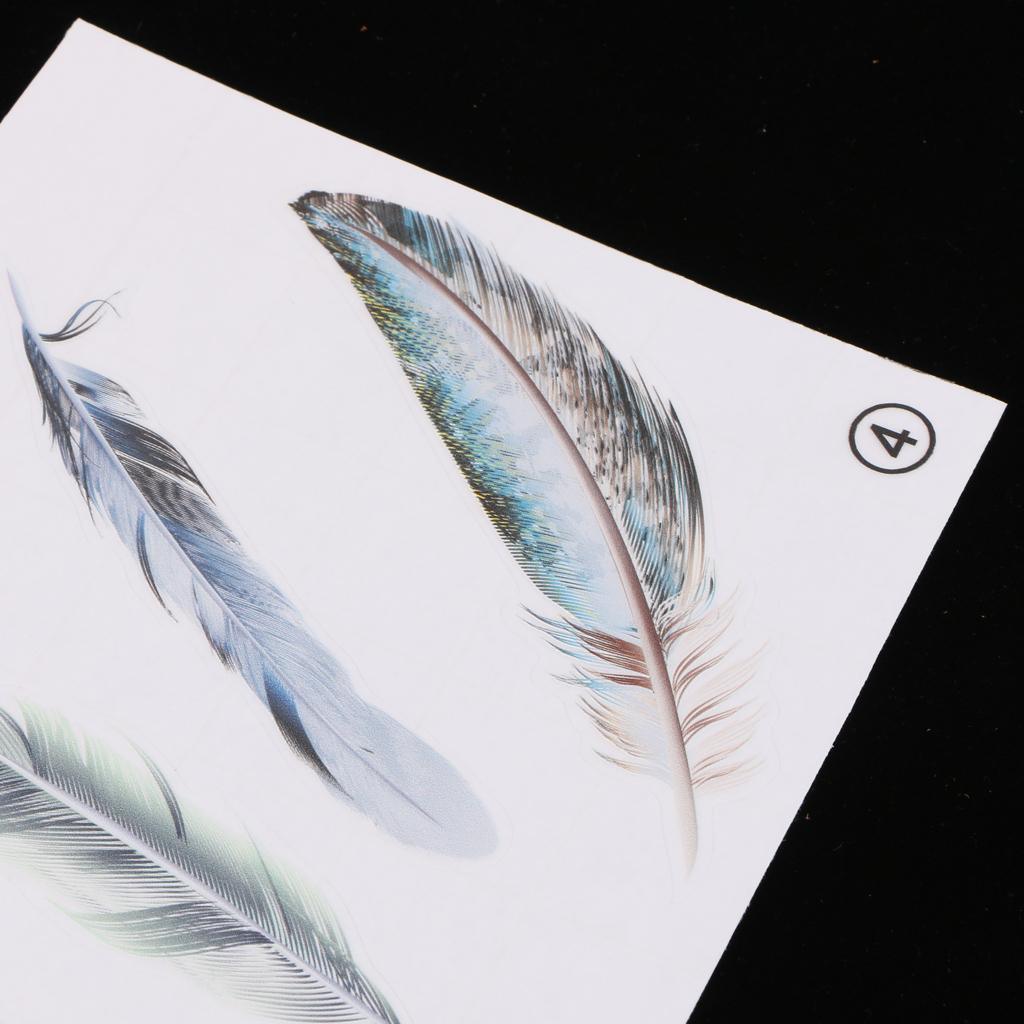 Max 3D Style Feather Car Exterior Interior Scratch Sticker Decal Cover Color 4 - Aladdin Shoppers