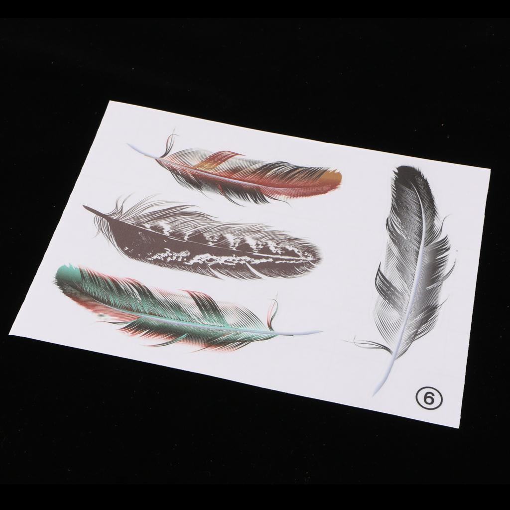 Max 3D Style Feather Car Exterior Interior Scratch Sticker Decal Cover Color 6 - Aladdin Shoppers