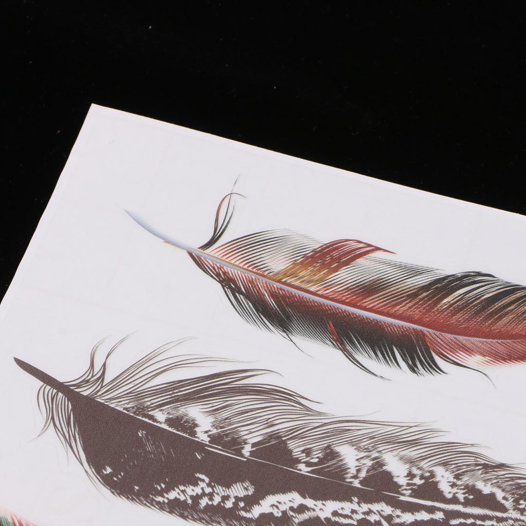 Max 3D Style Feather Car Exterior Interior Scratch Sticker Decal Cover Color 6 - Aladdin Shoppers