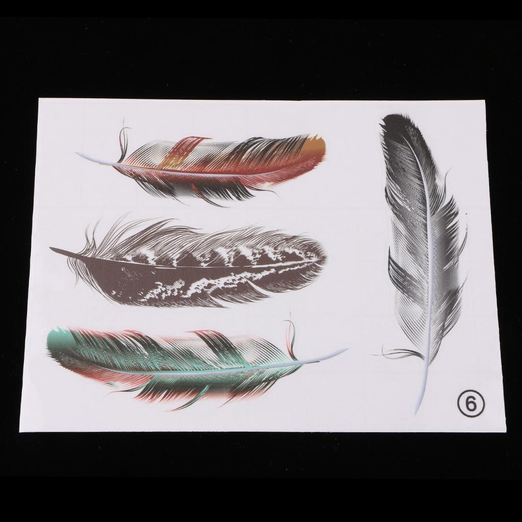 Max 3D Style Feather Car Exterior Interior Scratch Sticker Decal Cover Color 6 - Aladdin Shoppers
