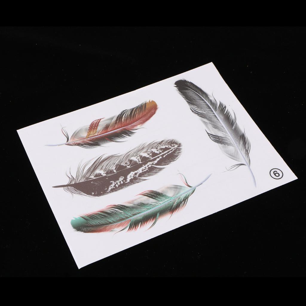 Max 3D Style Feather Car Exterior Interior Scratch Sticker Decal Cover Color 6 - Aladdin Shoppers