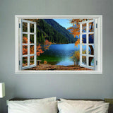 Max 3D Window View Scenery Wall Stickers Vinyl Art Mural Decal Home Room Decor D - Aladdin Shoppers