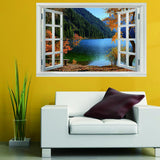 Max 3D Window View Scenery Wall Stickers Vinyl Art Mural Decal Home Room Decor D - Aladdin Shoppers