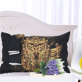 Max 3Pcs Bedding Set Golden Print Duvet Cover Pillowcase Dreamcatcher-173x218cm - Aladdin Shoppers