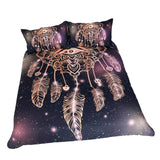 Max 3Pcs Bedding Set Golden Print Duvet Cover Pillowcase Eyes - 173cmx218cm - Aladdin Shoppers