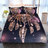 Max 3Pcs Bedding Set Golden Print Duvet Cover Pillowcase Eyes - 173cmx218cm - Aladdin Shoppers