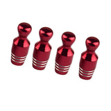 Max 4 Pieces Car Valve Cap Bowling Car Tire Valve Cap Air Dust Cover Red - Aladdin Shoppers