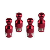 Max 4 Pieces Car Valve Cap Bowling Car Tire Valve Cap Air Dust Cover Red - Aladdin Shoppers