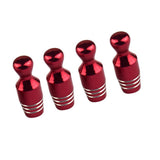 Max 4 Pieces Car Valve Cap Bowling Car Tire Valve Cap Air Dust Cover Red - Aladdin Shoppers