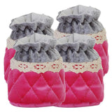 Max 4 Pieces Non Slip Chair Leg Floor Protectors Caps Cloth Socks Hot Pink - Aladdin Shoppers