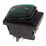 Max 4 Pin On-Off Car Boat Lighted Rocker Toggle Switch Waterproof 12V Green - Aladdin Shoppers