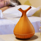 Max 400ml Aroma Essential Oil Diffuser Ultrasonic Air Humidifier Wood Grain A - Aladdin Shoppers