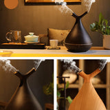 Max 400ml Aroma Essential Oil Diffuser Ultrasonic Air Humidifier Wood Grain A - Aladdin Shoppers