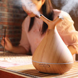 Max 400ml Aroma Essential Oil Diffuser Ultrasonic Air Humidifier Wood Grain A - Aladdin Shoppers