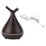 Max 400ml Aroma Essential Oil Diffuser Ultrasonic Air Humidifier Wood Grain A - Aladdin Shoppers