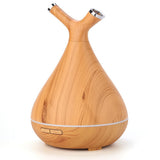 Max 400ml Aroma Essential Oil Diffuser Ultrasonic Air Humidifier Wood Grain B - Aladdin Shoppers
