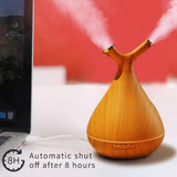 Max 400ml Aroma Essential Oil Diffuser Ultrasonic Air Humidifier Wood Grain B - Aladdin Shoppers