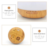 Max 400ml Aroma Essential Oil Diffuser Ultrasonic Air Humidifier Wood Grain C - Aladdin Shoppers