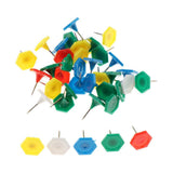 Max 45pcs Thumb Tacks Pushpins Office Work Tacks for Fabric Making Plastic_B - Aladdin Shoppers