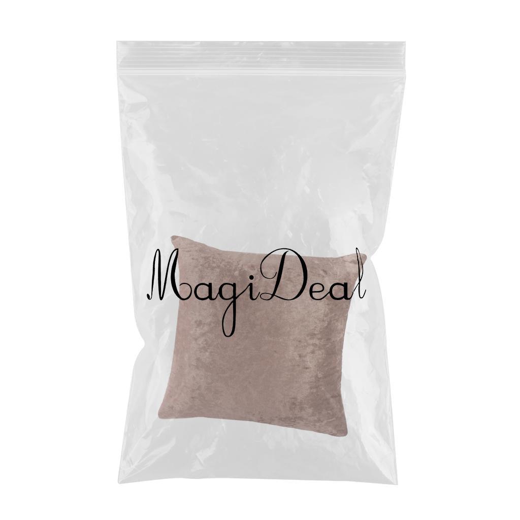 Max 45x45cm Soft Plush Pillowcase Cushion Cover for Sofa Car Decor Brown - Aladdin Shoppers