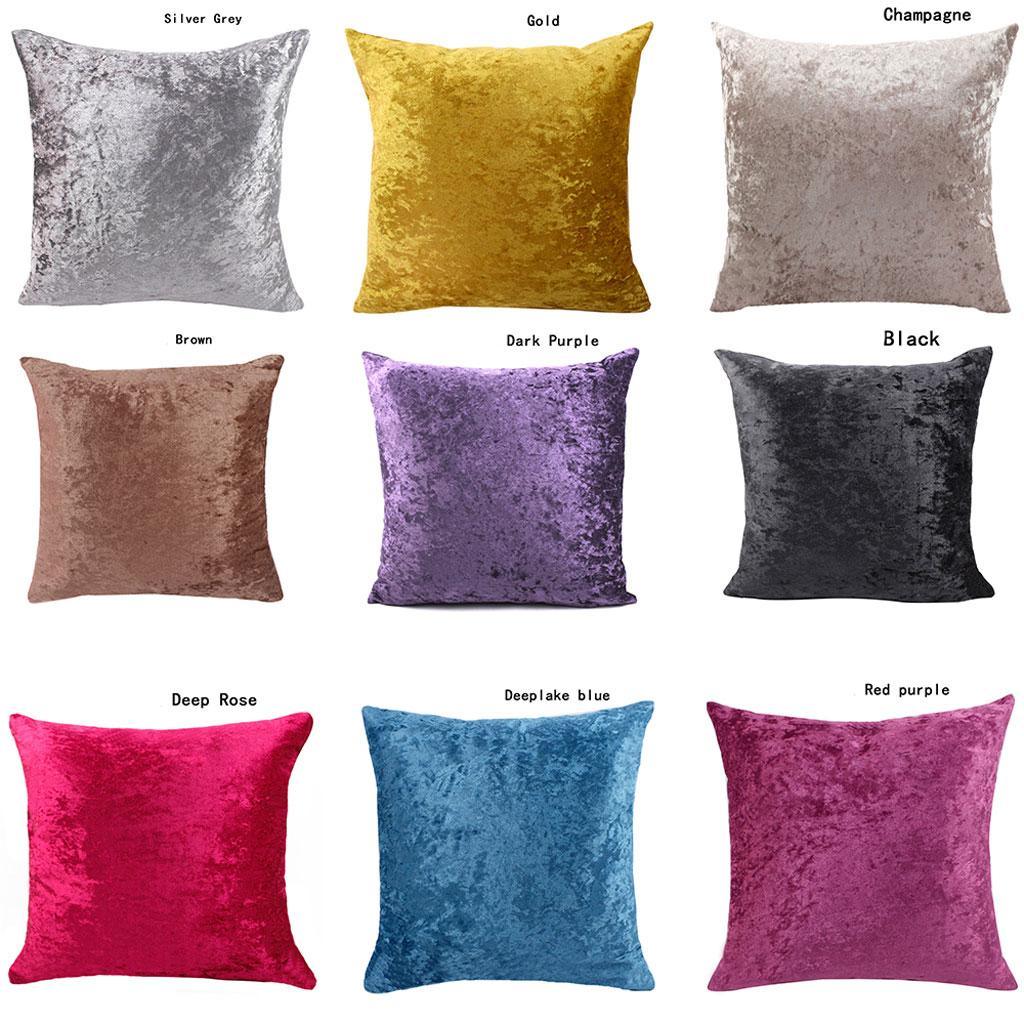 Max 45x45cm Soft Plush Pillowcase Cushion Cover for Sofa Car Decor Brown - Aladdin Shoppers