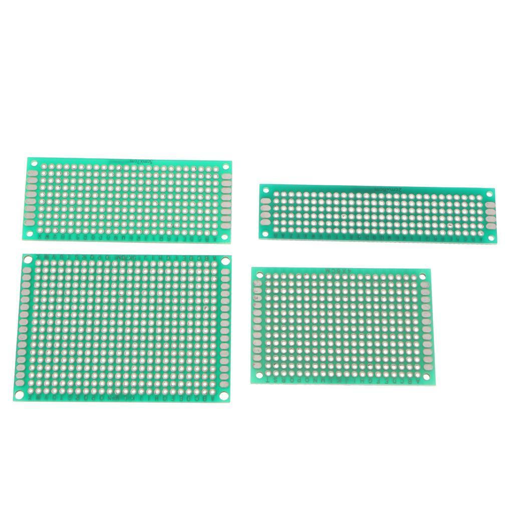 Max 4Pcs 5x7 4x6 3x7 2x8 cm Universal Copper Prototype Double-sided PCB Board - Aladdin Shoppers