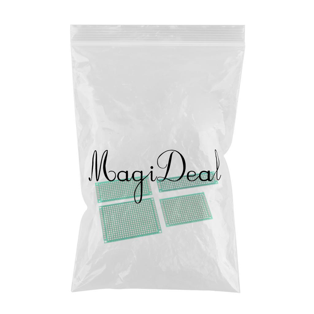 Max 4Pcs 5x7 4x6 3x7 2x8 cm Universal Copper Prototype Double-sided PCB Board - Aladdin Shoppers