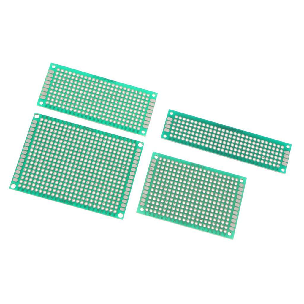 Max 4Pcs 5x7 4x6 3x7 2x8 cm Universal Copper Prototype Double-sided PCB Board - Aladdin Shoppers